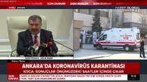 Bakan Koca'dan Ankara'daki koronavirüs alarmına ilişkin açıklama
