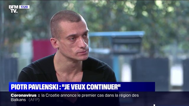 Piotr Pavlenski assure que Juan Branco a pris ses distances lorsqu'il lui a montré les vidéos