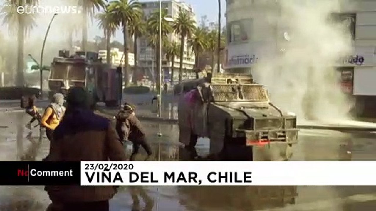 Viña del Mar: Autos in Flammen