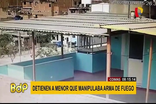 Menores caen con armas de fuego en Comas y San Juan de Lurigancho