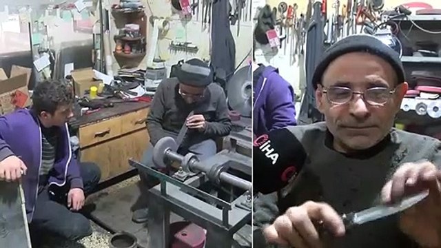 Sivaslı Bıçak Ustası, Çakma Bıçak Satan Merdiven Altı Firmalara İsyan Etti