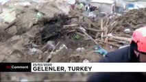 دشواری نجات روستاییان زلزله زده در برف و سرما در مرز ایران و ترکیه