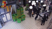 Milano - Rapina al supermercato, arrestato dalla Polizia (25.02.20)