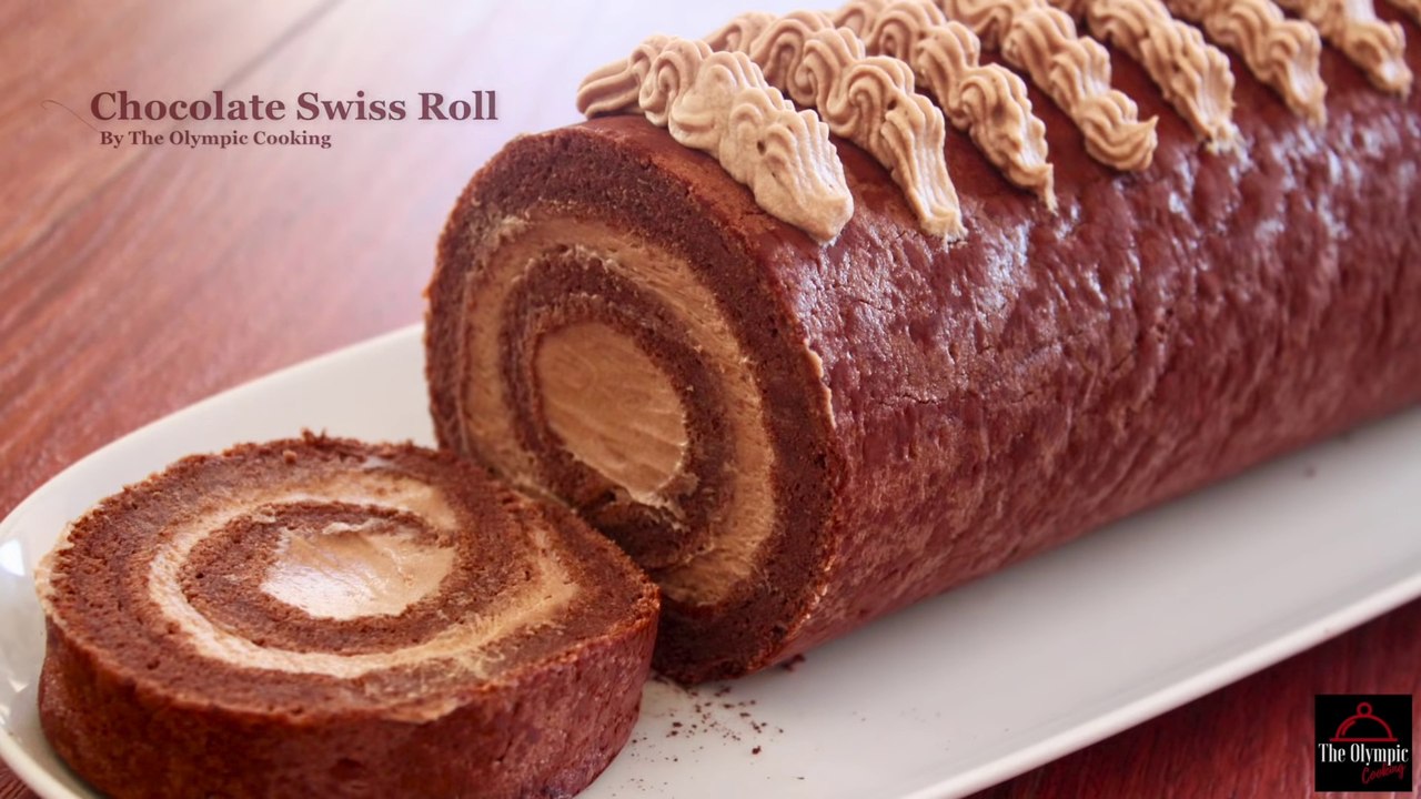 Chocolate Swiss Roll Recipe Best Swiss Roll Recipe video Dailymotion