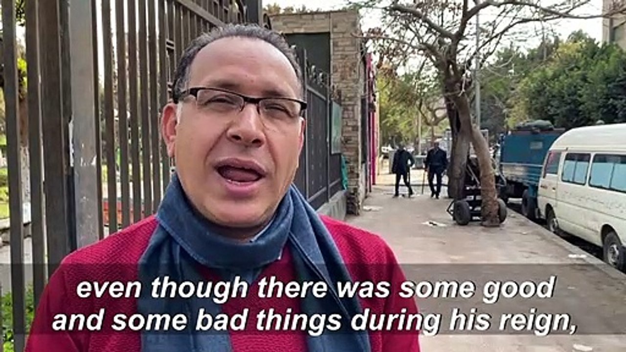 Egyptians react to former president Hosni Mubarak's death