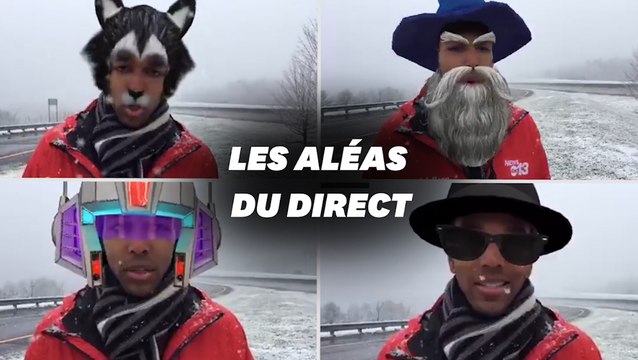 En plein direct, ce journaliste active accidentellement les filtres de son téléphone