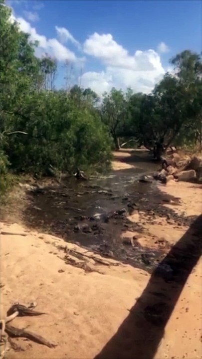 First Floodwaters in the Sandy Tate River