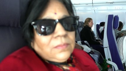 BDMV-109 Aruna & Hari Sharma landing Seattle WA from Franlfurt by Lufthansa Flight LH 490 Feb 11, 2020