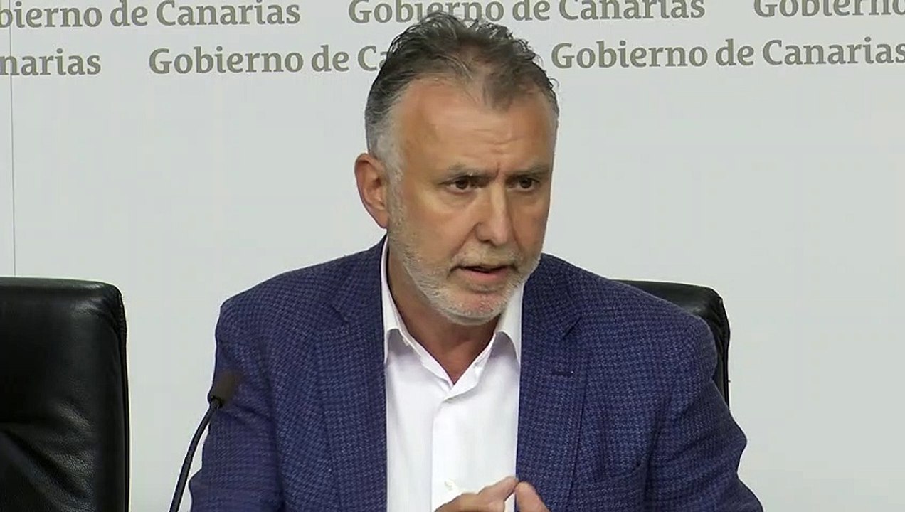 Comparecencia de prensa de Ángel Víctor Torres tras los dos casos positivos por coronavirus en el Sur de Tenerife