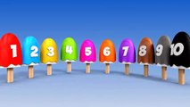 Learn Colors and Nursery Rhymes - Learn Numbers with Number Ice Cream Popsicles Song