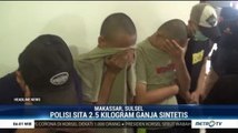 Polisi Amankan 21 Terduga Pelaku Pembuatan Ganja Sintetis di Makassar