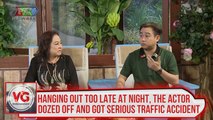 Hanging out too late at night, the actor dozed off and got serious traffic accident
