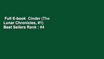 Full E-book  Cinder (The Lunar Chronicles, #1)  Best Sellers Rank : #4