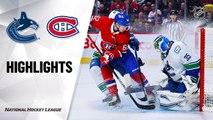 NHL Highlights | Canucks @ Canadiens 2/25/2020