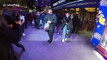 Star Wars star John Boyega  and Little Mix singer Jade Thirlwall depart Prince of Egypt press night