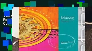 Full version  Culture and Psychology, International Edition Complete