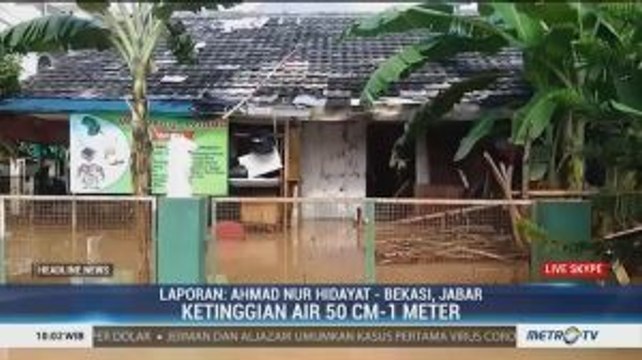 Banjir Masih Merendam Perumahan Bumi Nasio Indah Bekasi