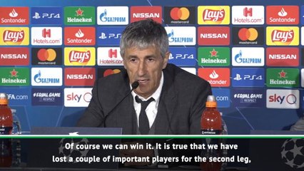 Setien backs depleted Barca squad to get job done in second leg