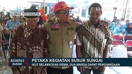 Terkait Kasus Susur Sungai, 2 Orang Warga Diberikan Penghargaan