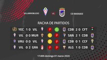Previa partido entre Villarrobledo y CD Badajoz Jornada 27 Segunda División B