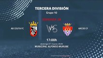 Previa partido entre AD Ceuta FC y Arcos CF Jornada 28 Tercera División