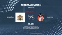 Previa partido entre Benigànim y CD Acero Jornada 27 Tercera División