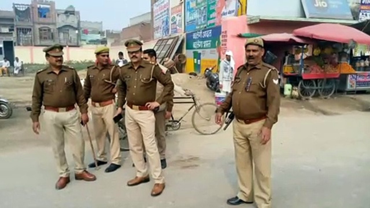 कैराना: हिंसक घटना के बाद संवेदनशील स्थानों पर तैनात रहा फोर्स