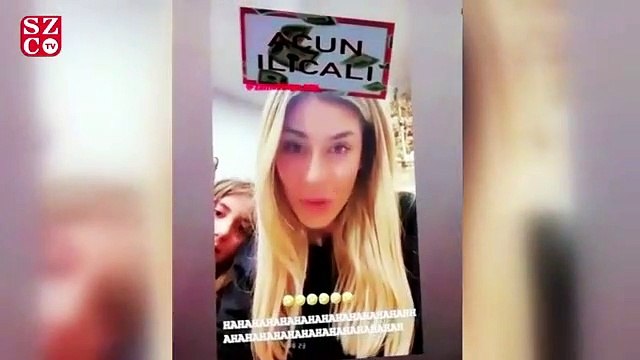 Çağla Tunckaya'ya ınstagram filtresinde Acun Ilıcalı çıktı, heyecanı yüzüne yansıdı