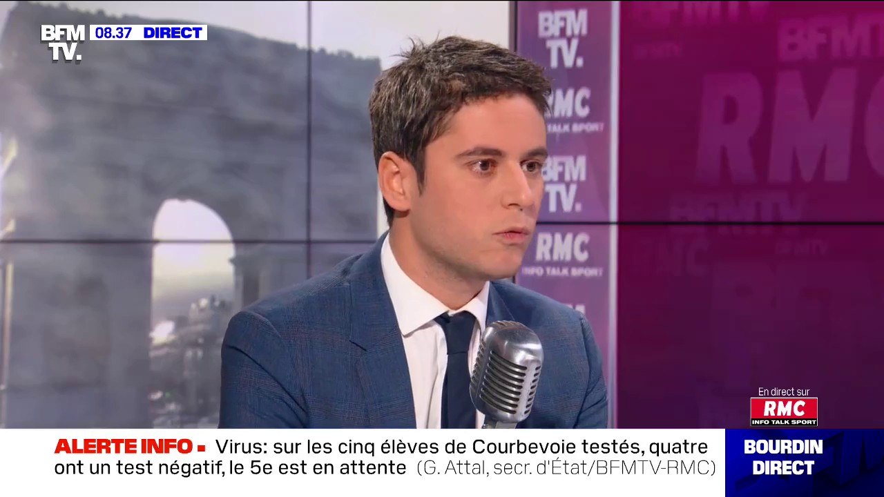 Coronavirus: "Il faut que les Français soient rassurés par notre système" assure Gabriel Attal