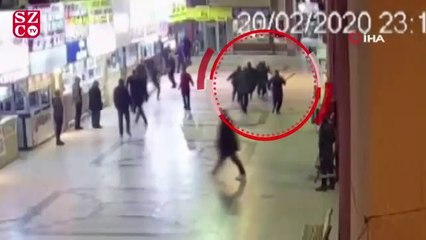 Otogardaki silahlı çatışma kamerada