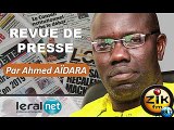 ZikFM - Revue de presse Ahmed Aidara du Mercredi 26 Février 2020