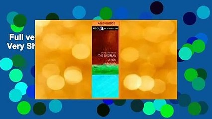 Full version  The European Union: A Very Short Introduction  Review