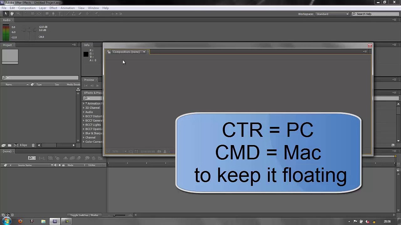After Effects Basics 1 Workspaces