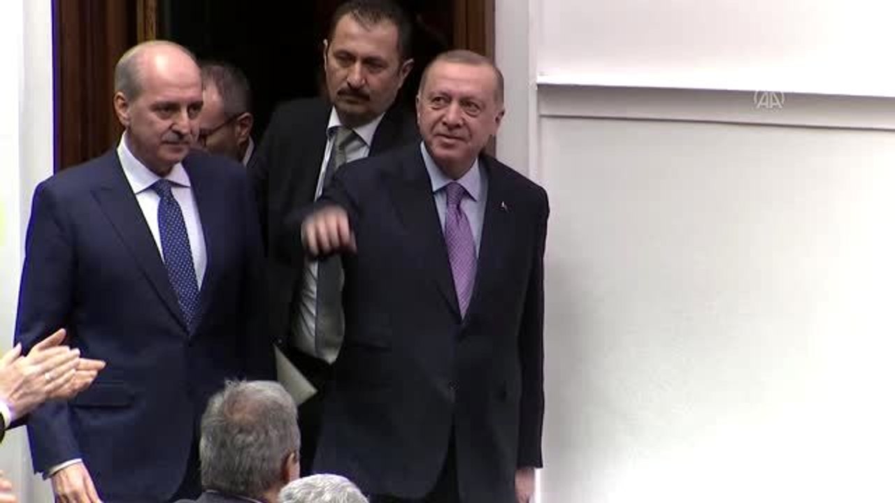 AK Parti TBMM Grup Toplantısı - Cumhurbaşkanı Erdoğan'ın doğum için hazırlanan video