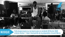 FALLY IPUPA en répétition pour le 28 février à l'Accor Arena (Bercy)