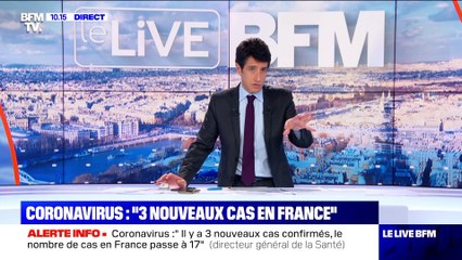 Coronavirus : "3 nouveaux cas en France" - 26/02