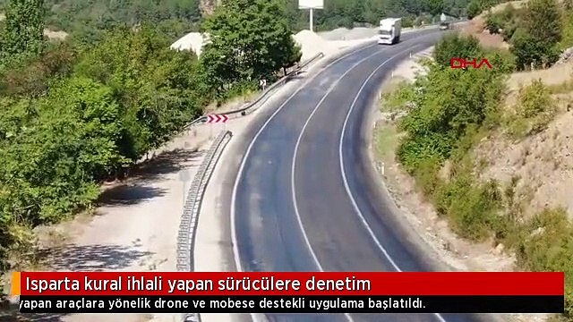 Isparta kural ihlali yapan sürücülere denetim