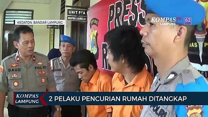2 Pelaku Pencurian Rumah Diringkus Polisi