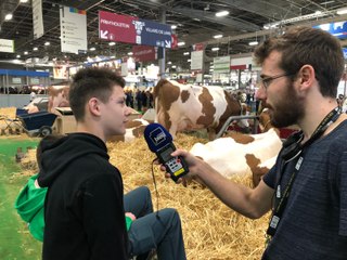 Pauline et Siméon au Salon de l'agriculture 2020 : les vaches