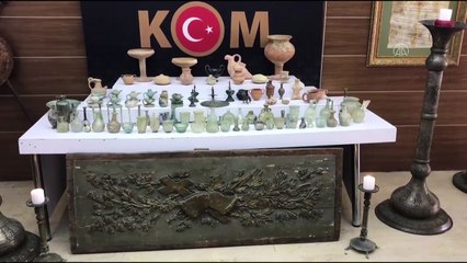 3 bin 718 parça tarihi eser ele geçirildi - İSTANBUL