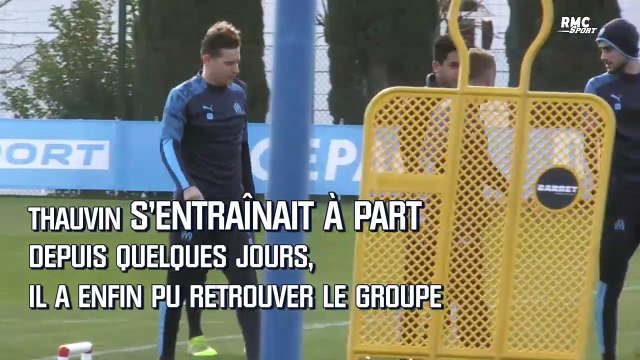 OM : Thauvin de retour à l'entraînement collectif, 6 mois après