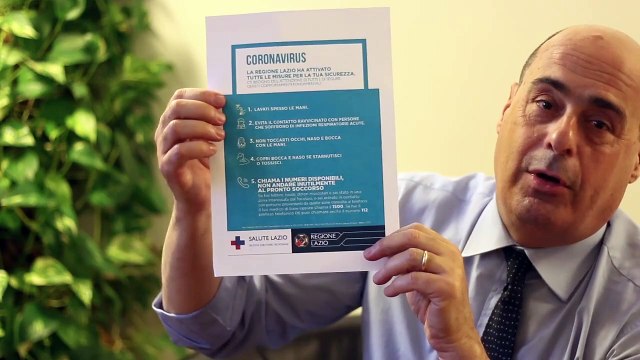 Zingaretti - Coronavirus è il momento della serietà (26.02.20)