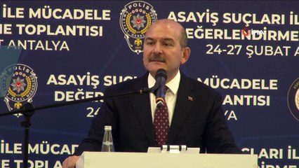 İçişleri Bakanı Soylu:'Kolluk birimlerinin sokaktaki görünürlüğü arttırdık, bu sayede şehirdeki suça eğilimleri kişilerin suçtan kaçınmasını sağladık'