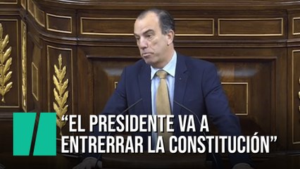 Carlos García Adanero: "El presidente del gobierno va a enterrar la Constitución esta tarde"