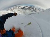 Skier Triggers And Gets Caught In Small Avalanche While Skiing