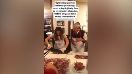 Vildan Atasever kebap ustası oldu
