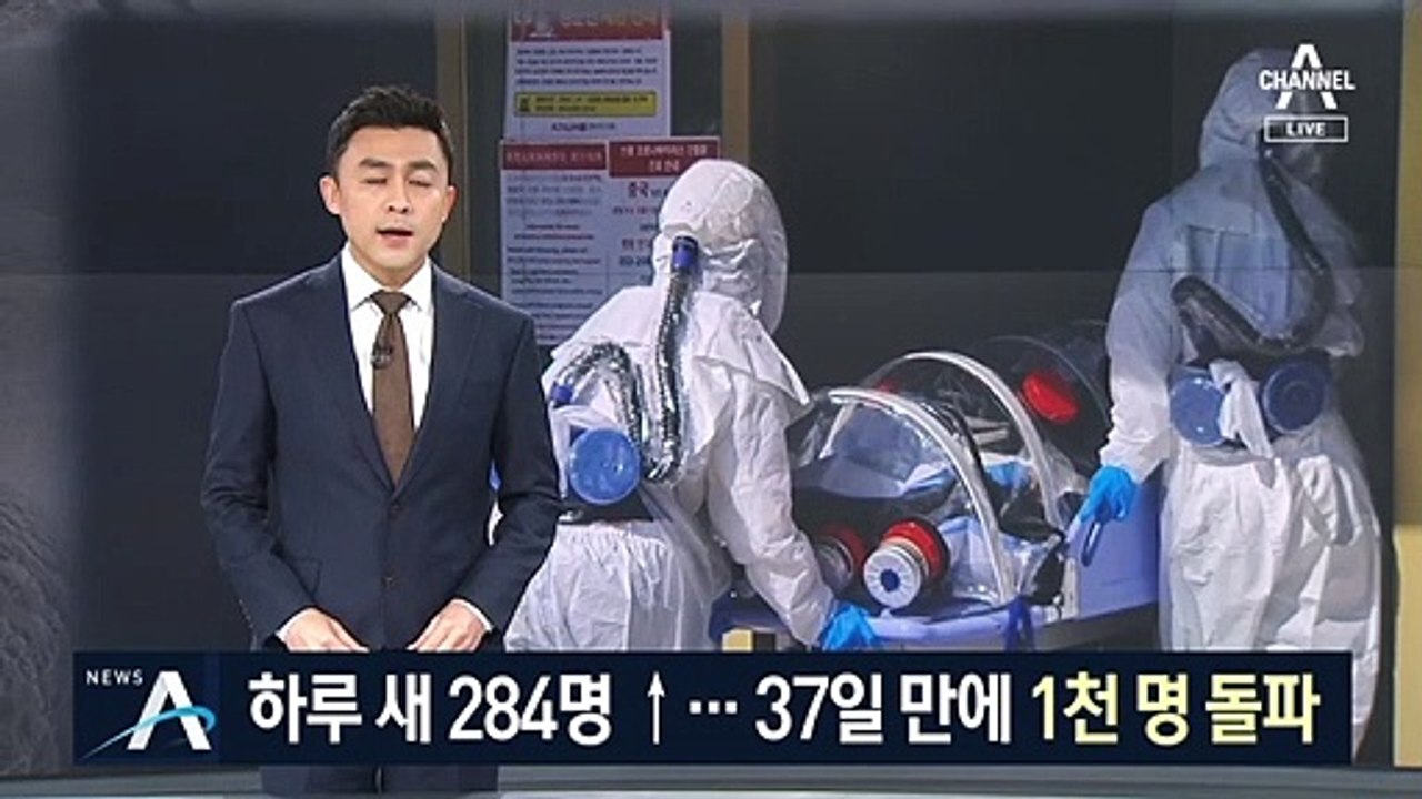 37일 만에 1천 명 돌파…코로나19 확진자 1261명