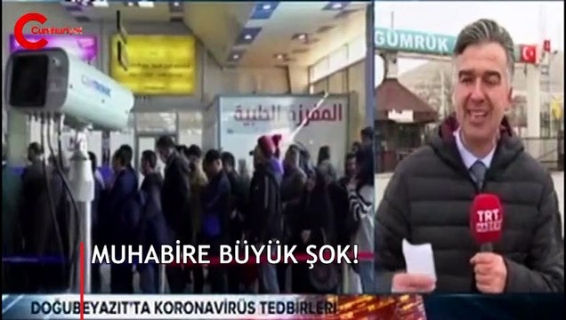 TRT muhabirine canlı yayında büyük şok!