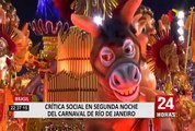 Brasil: crítica social marcó el segundo día de celebraciones del Carnaval de Río
