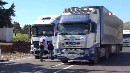 BM'den Suriye'ye 35 tırlık yardım